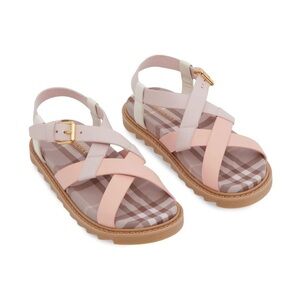 Burberry kids: Vintage check open toe sandals